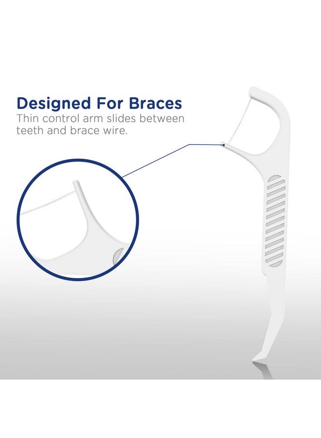 Upgraded Orthodontic Flossers For Bracesortho Dental Floss Picks 100 Count (Pack Of 1)