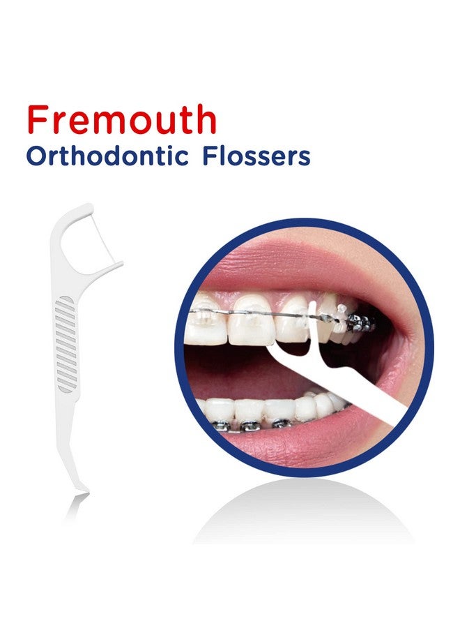 Upgraded Orthodontic Flossers For Bracesortho Dental Floss Picks 100 Count (Pack Of 1)