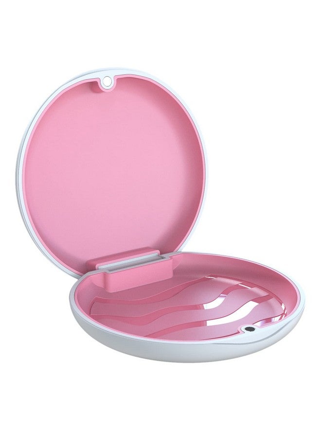Aligner Case Retainer Case Braces Box 1 Piece Orthodontic Box (White + Rose Red Silicone).