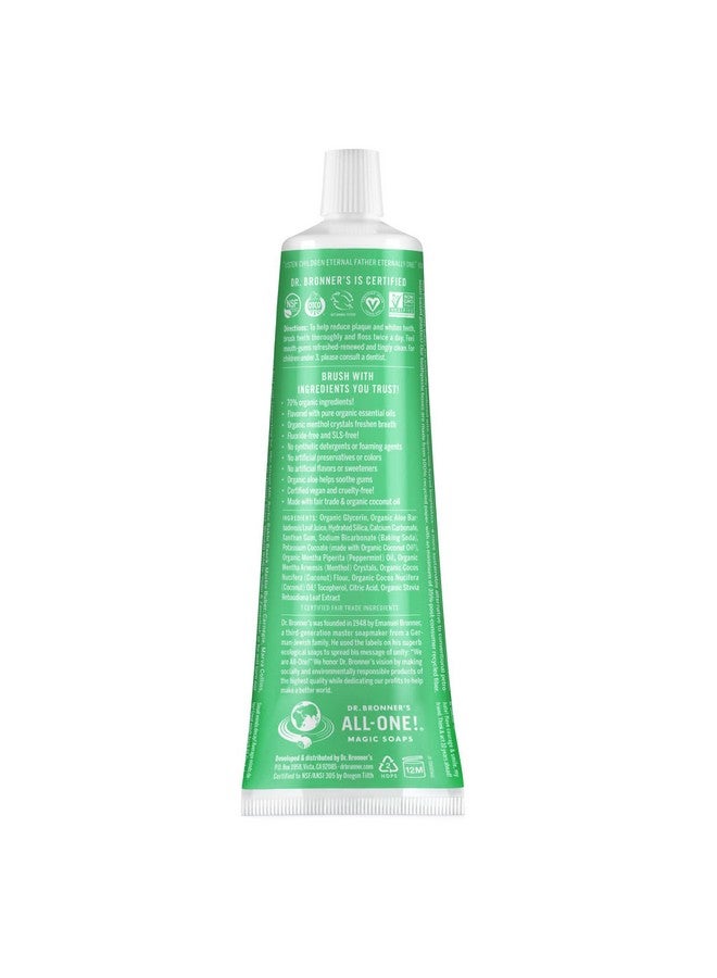 Dr. Bronner’S Allone Toothpaste (Spearmint 5 Ounce3Pack)