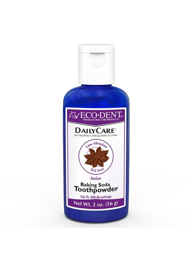 Dailycare Baking Soda Toothpowder Anise Fluoridefree Toothpaste Powder Slsfree Tooth Powder With Baking Soda Minerals And Essential Oils Travelsize Toothpaste Alternative 2 Oz Ea