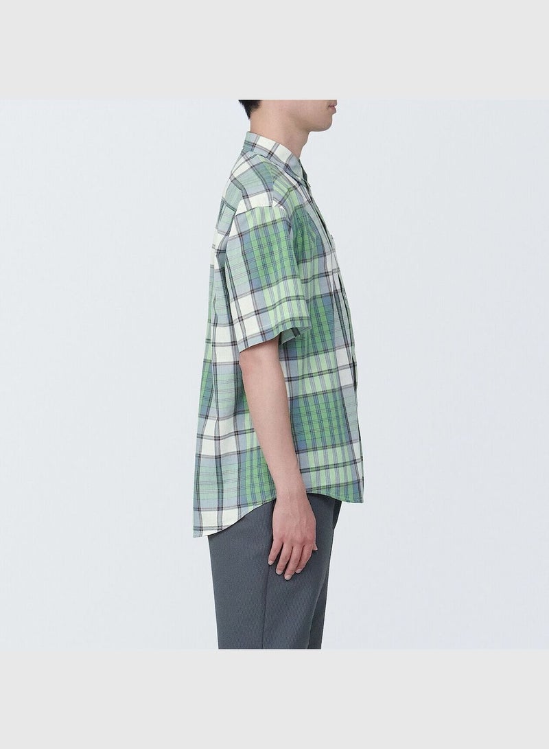 Madras Check Button Down Short Sleeve Shirt