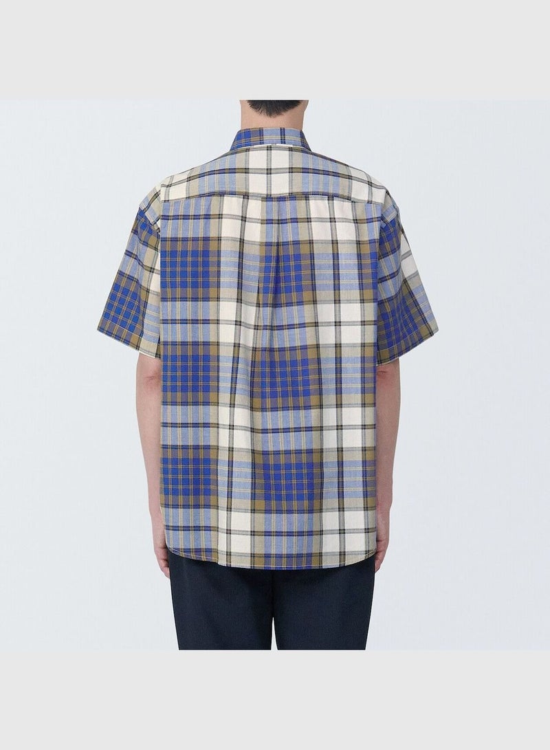 Madras Check Button Down Short Sleeve Shirt