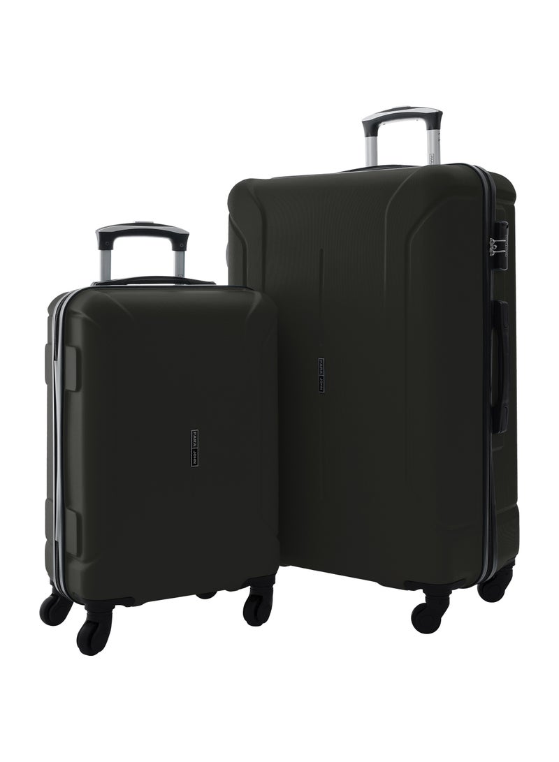 Avo ABS Hardside Spinner Luggage Trolley Set Grey
