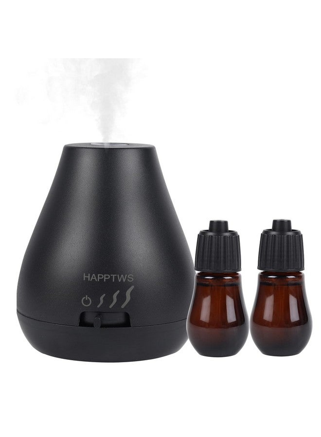 Waterless Essential Oil Diffuser 3 Adjustable Fog Levels Rechargeable Suitable For Bedrooms Bathrooms Pet Rooms Cars Black