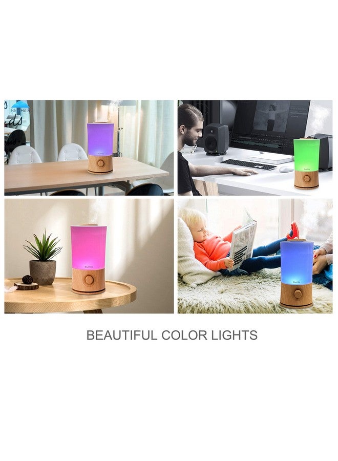 Premium 2000 Ml Xl Large Essential Oil Diffuser Aromatherapy Humidifier For Large Room Home 40 Hour Run Huge Coverage Area 2 Liter Extra Large Capacity Huge Diffuser Wood Grain E005