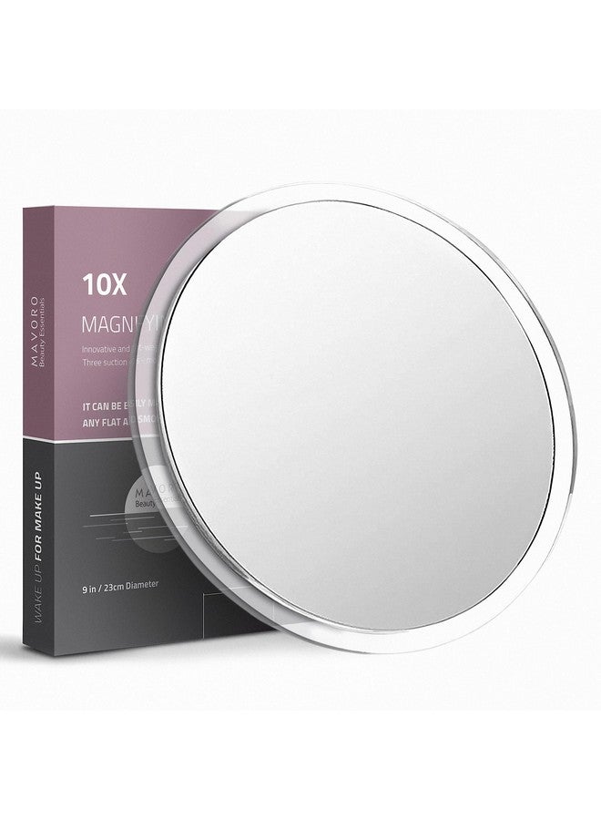 Magnifying Mirror With 3 Suction Cups 10X 9 Inch