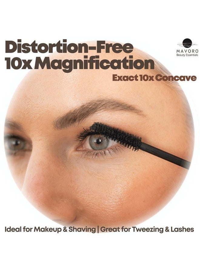 Magnifying Mirror With 3 Suction Cups 10X 9 Inch