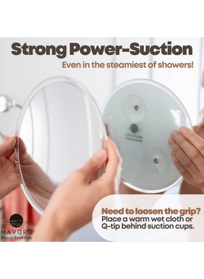Magnifying Mirror With 3 Suction Cups 10X 9 Inch