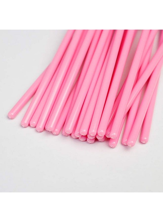 Eyelash Spoolie Brushes 100Pcs Mascara Wands Eyebrow Brush Cleaner Applicator Makeuptools False Eyelashes Extension (Pink100 Count)