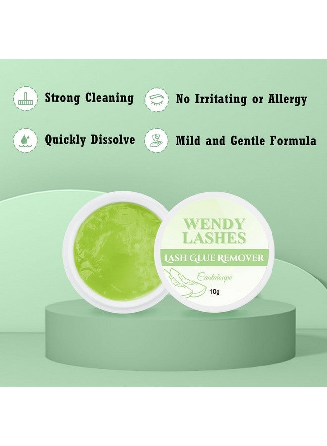 Wendy Lash Remover For Lash Extensions Lash Cluster Remover Eyelash Glue Remover Mild Nonirritating Lash Glue Remover Strong Cleaning Individual Cluster Lash Remover(Cantaloupe10G)