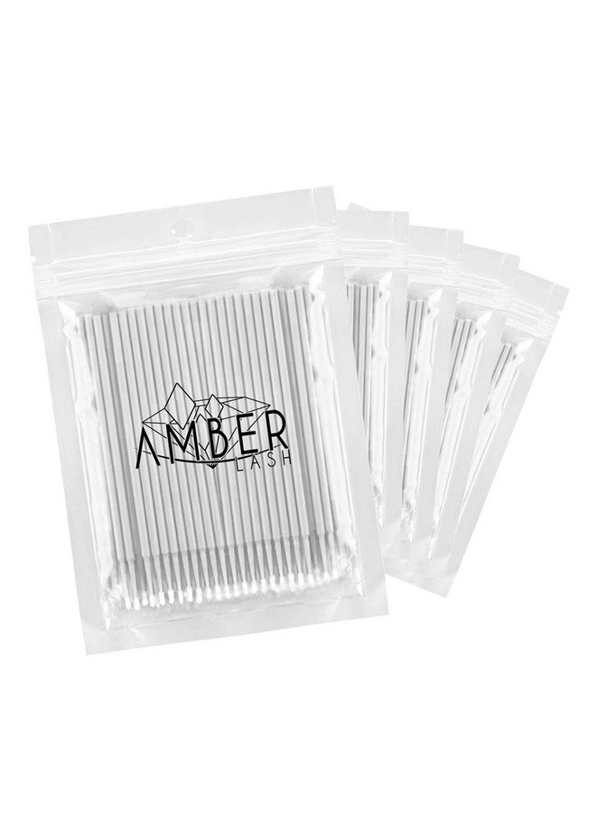 Micro Qtip Brush Applicators For Eyelash Extension And Makeup 500 Brushes (White)