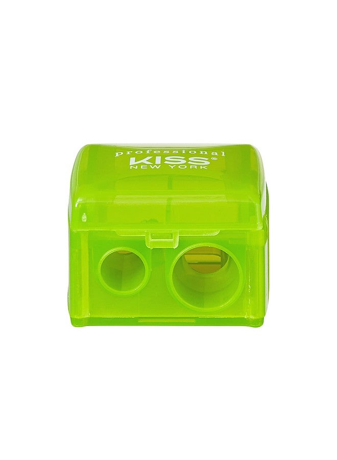 Professional Duo Pencil Sharpener Convenient Essential Tool For Eye Liner Lip Liner Sharpens Easy To Clean Compact (Sharpener)