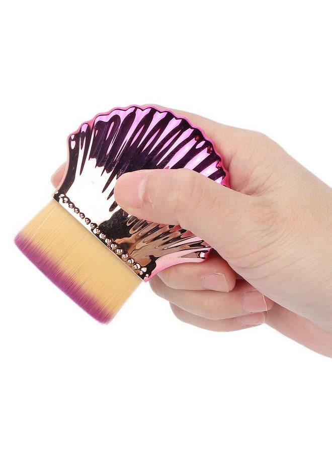 Soft Hair Bb Cream Foundation Brush Mermaid Makeup Brushes Fashionable Blusher Makeup Brush Cosmetic Tool Fishtail Makeup Brush Fluffy Powder Brushes For Girl
