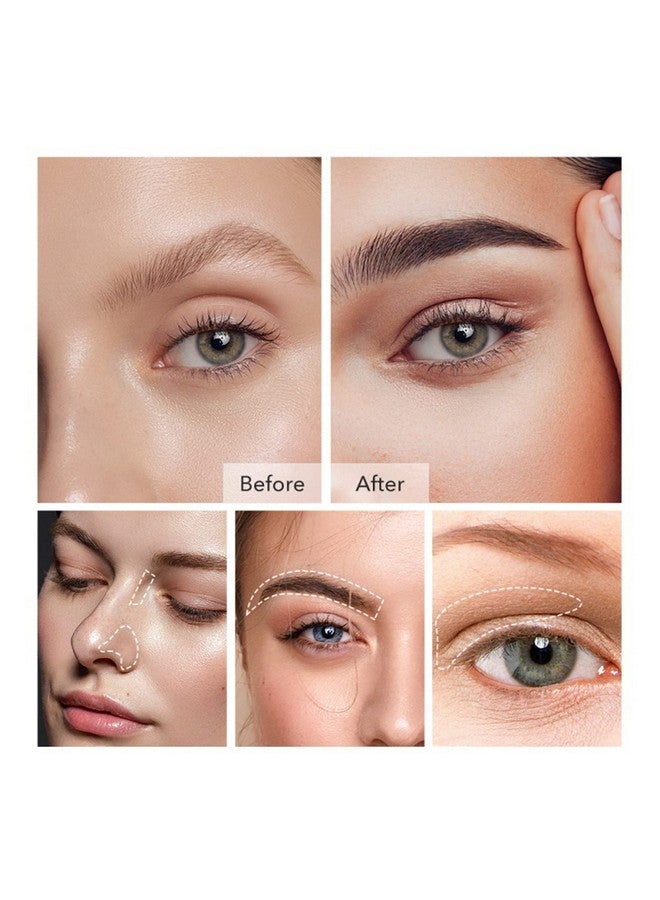 Dual Ended Eye Makeup Brusheyeshadow Blending Brusheyeshadow Smudge Brushfoundation Makeup Applicator5Pcs