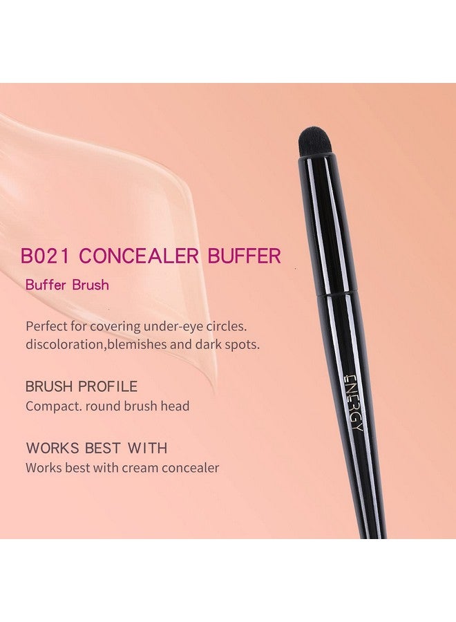 Tapered Concealer Brush Under Eye Mini Kabuki Makeup Brush For Liquid Cream Concealer Foundation Powders Cosmetics Blending Buffing Soft Vegan Small Face Brush