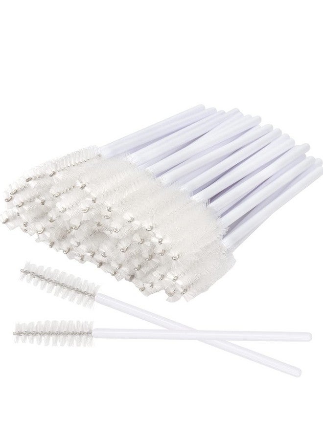 300 Pack Eyelash Mascara Wands Disposable Lash Brushes For Extensions Makeup Brush Applicators Tool Kit Whitewhite