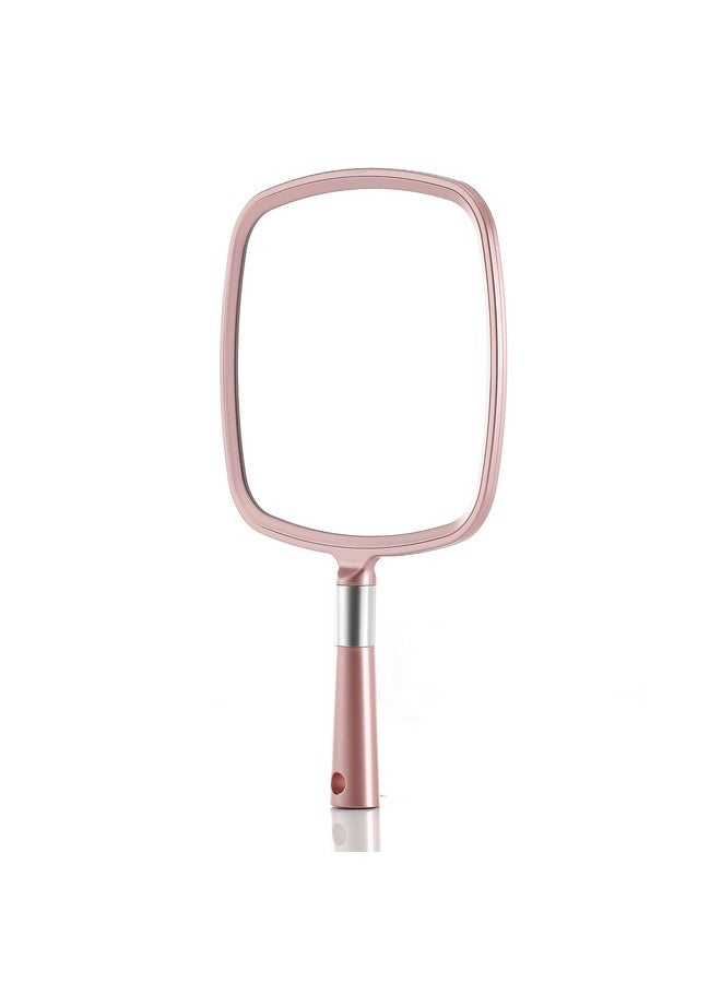 Handheld Mirror Makeup Mirror (Rose Gold)