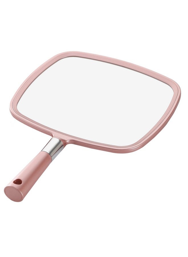 Handheld Mirror Makeup Mirror (Rose Gold)