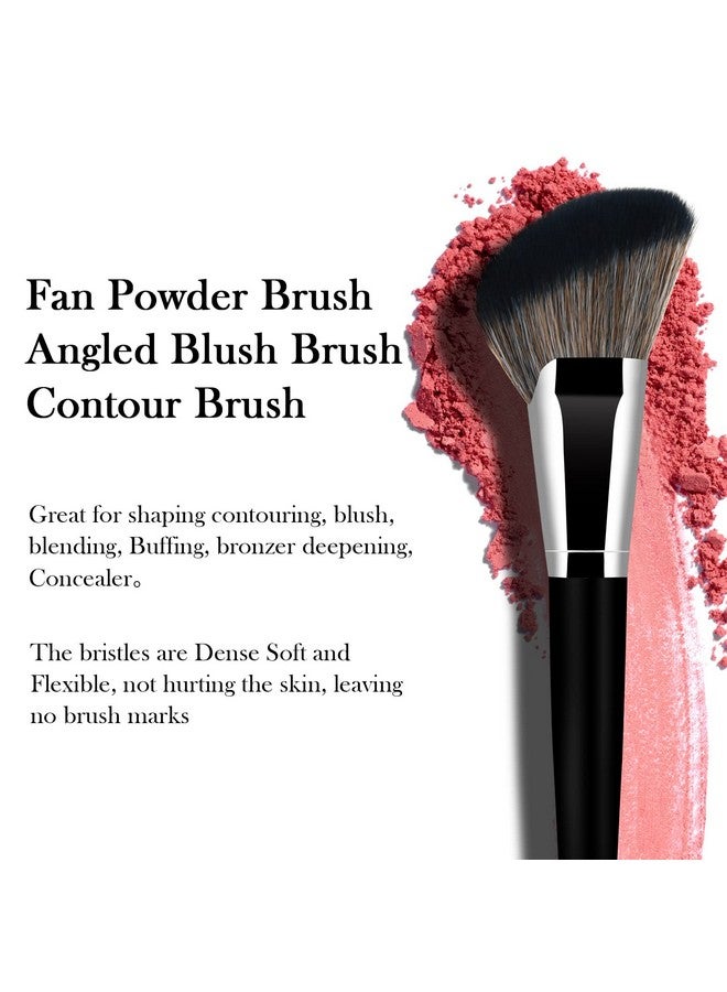 Foundation Brush Triangle Powder Brush Banidy Angled Makeup Brush Fan Contour Brush Professional Blush Brush Bronzer Brush Super Soft Dense Synthetic Bristles For Liquidcream Mineralpowder