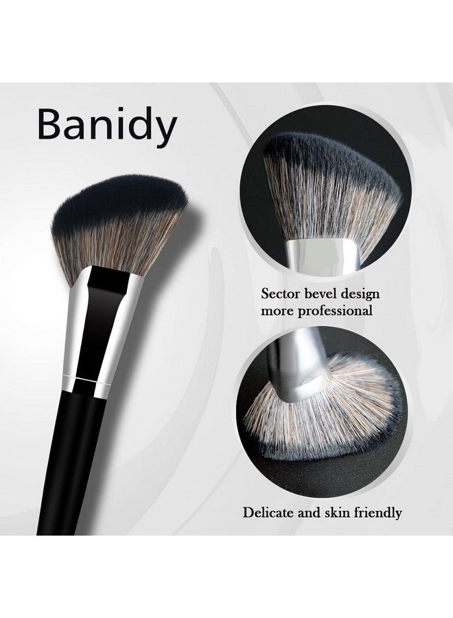 Foundation Brush Triangle Powder Brush Banidy Angled Makeup Brush Fan Contour Brush Professional Blush Brush Bronzer Brush Super Soft Dense Synthetic Bristles For Liquidcream Mineralpowder