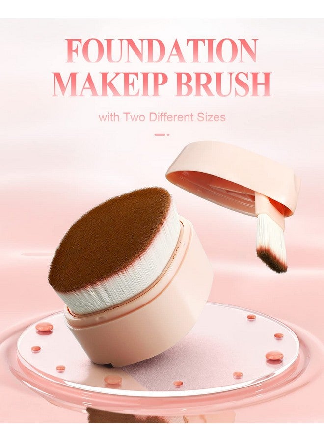 Foundation Brush Foundation Makeup Brush Flat Top Kabuki Face Blush Liquid Powder Brush For Blending Liquid Cream Flawless Powder Or Facial Mask Two Size Brushes For Multipurpose Makeup