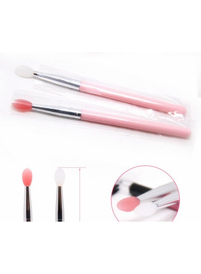 Silicone Lip Brush Makeup Eyebrow Lip Brushes Cosmetic Makeup Brush Set Silicone Brushes (2Pcs Lip Brush)