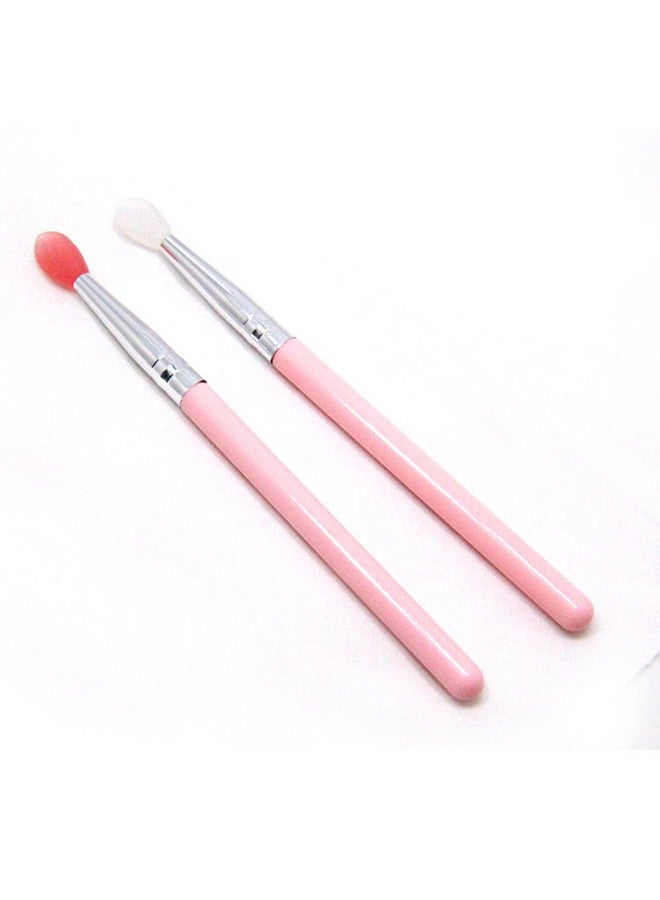 Silicone Lip Brush Makeup Eyebrow Lip Brushes Cosmetic Makeup Brush Set Silicone Brushes (2Pcs Lip Brush)