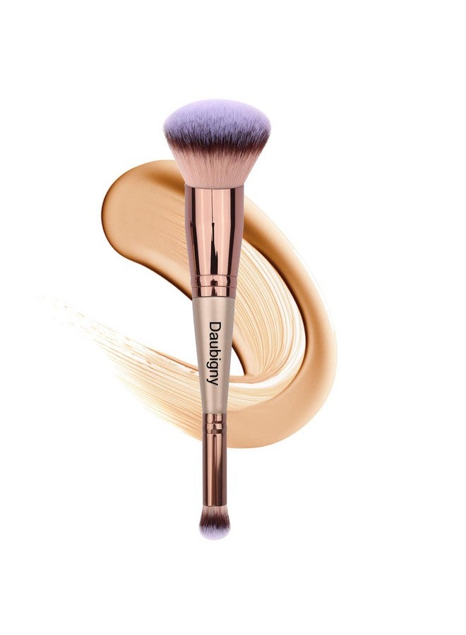 Makeup Brushes Dualended Foundation Brush Concealer Brush Perfect For Any Look Premium Luxe Hair Rounded Taperd Flawless Brush Ideal For Liquid Cream Powderblending Buffingconcealer