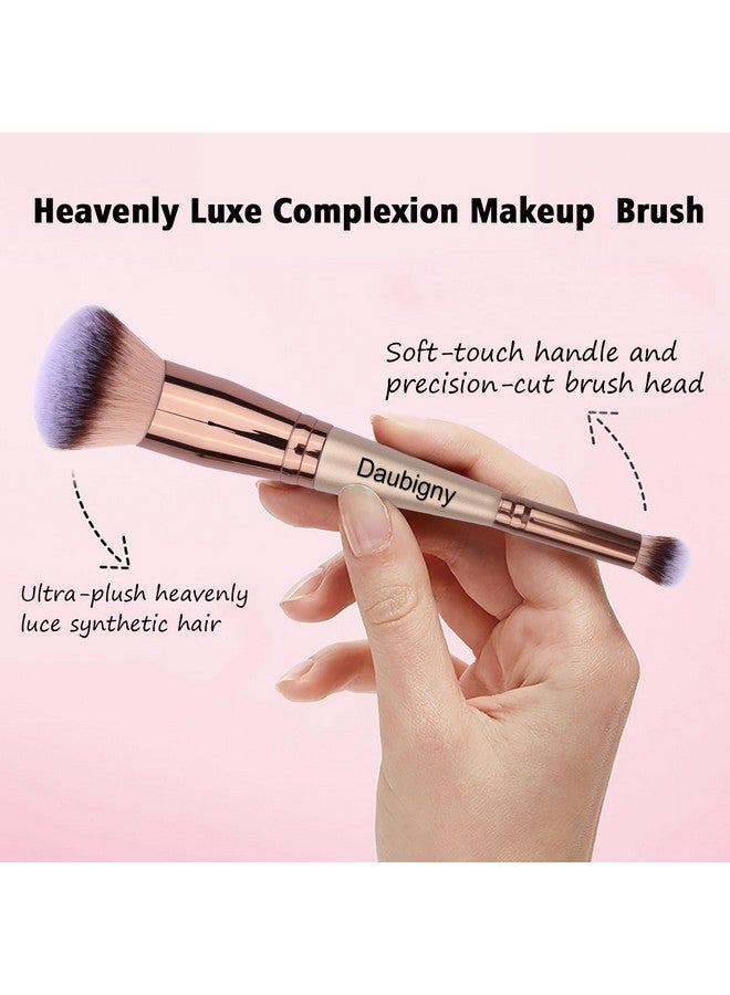 Makeup Brushes Dualended Foundation Brush Concealer Brush Perfect For Any Look Premium Luxe Hair Rounded Taperd Flawless Brush Ideal For Liquid Cream Powderblending Buffingconcealer