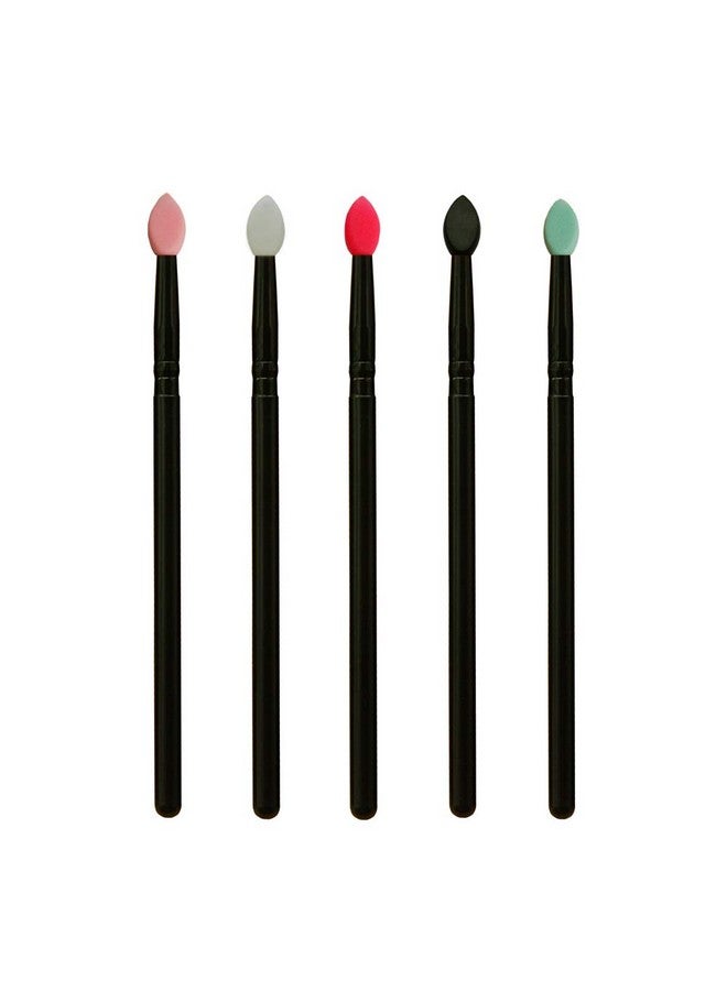 5 Pcs Silicone Eyeshadow Brushes. Professional Applicators For Glitter Shimmer Eyeshadow (Five Colors)