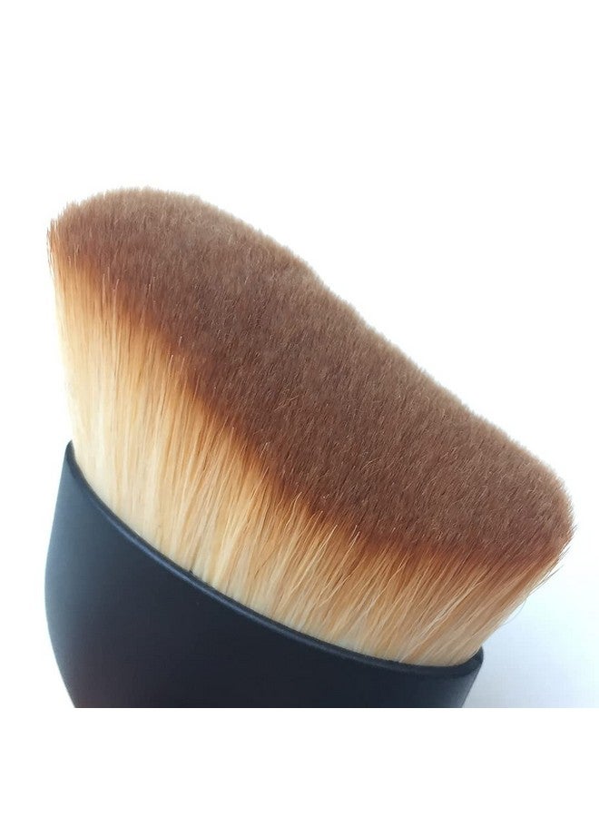 Foundation Powder Brush Kabuki Brush Liquid Cream Makeup Brushes Face Blender Brush S Shaped Multifunction Cosmetics Toolsbrown