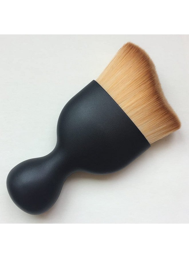 Foundation Powder Brush Kabuki Brush Liquid Cream Makeup Brushes Face Blender Brush S Shaped Multifunction Cosmetics Toolsbrown