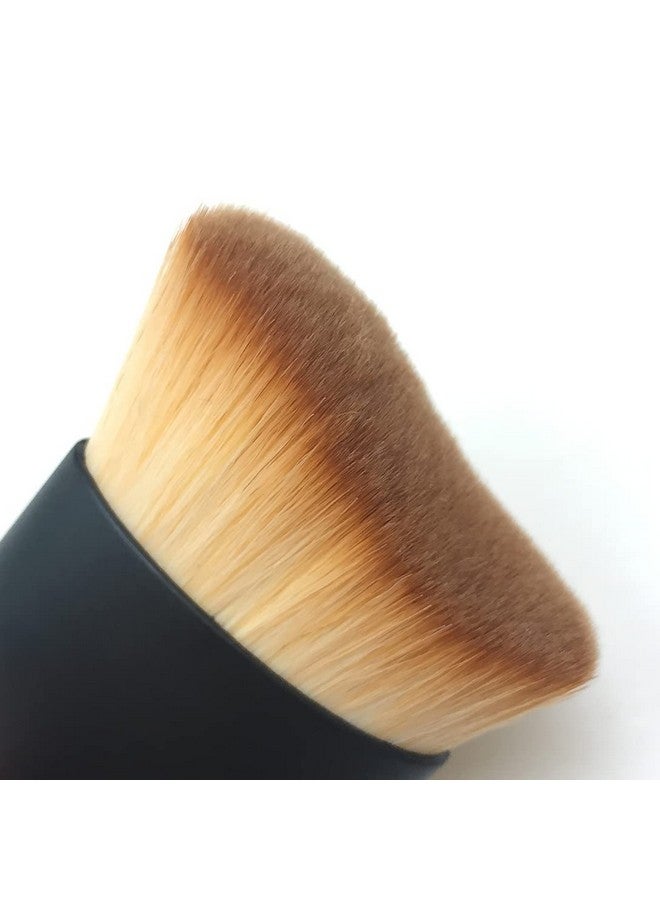 Foundation Powder Brush Kabuki Brush Liquid Cream Makeup Brushes Face Blender Brush S Shaped Multifunction Cosmetics Toolsbrown