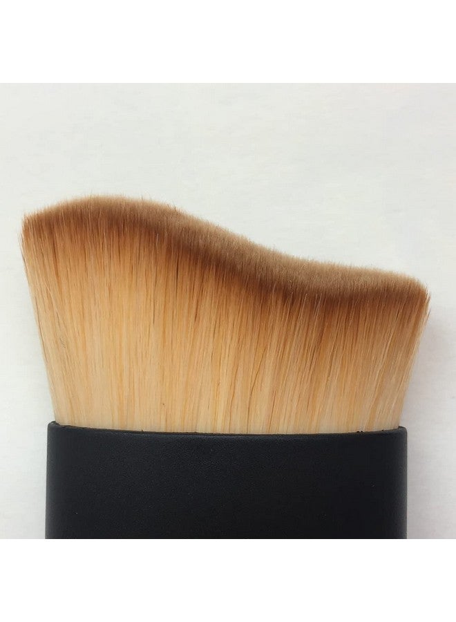 Foundation Powder Brush Kabuki Brush Liquid Cream Makeup Brushes Face Blender Brush S Shaped Multifunction Cosmetics Toolsbrown