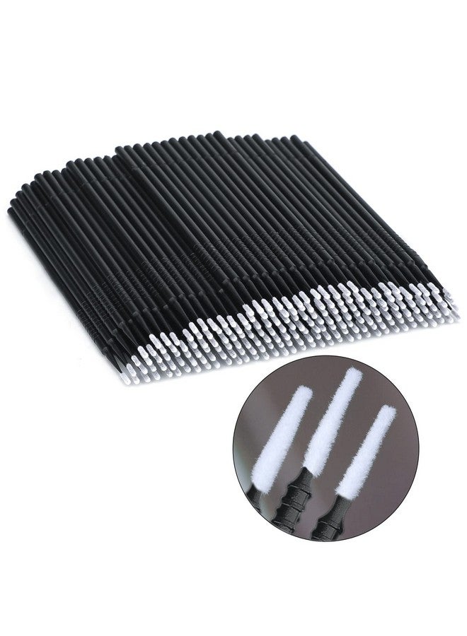 200Pcs Excellent Micro Brusheshighend Microswabs For Eyelash Extensions Micro Applicator Brush For Makeup And Personal Care (Black)