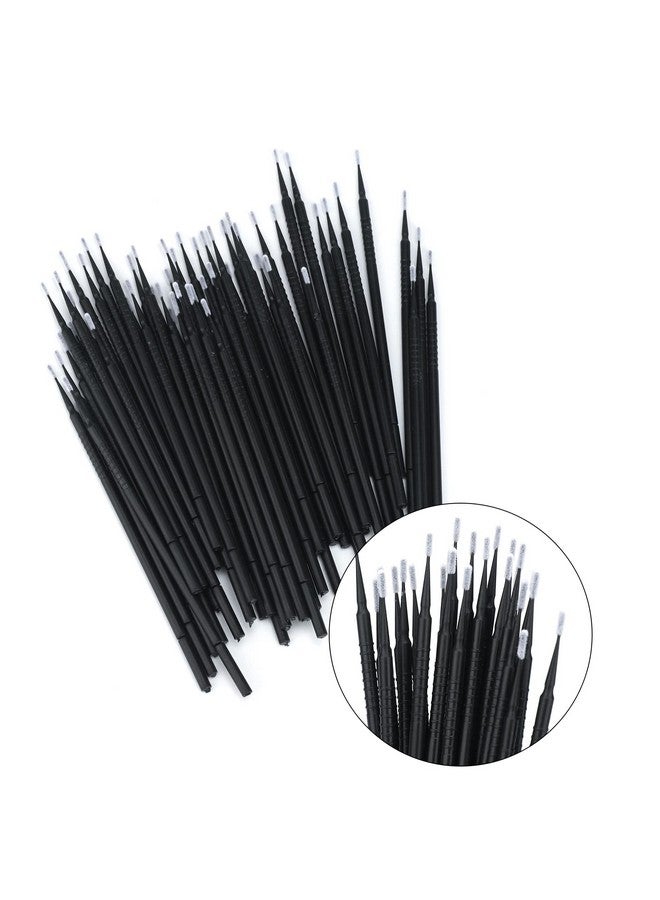 200Pcs Excellent Micro Brusheshighend Microswabs For Eyelash Extensions Micro Applicator Brush For Makeup And Personal Care (Black)