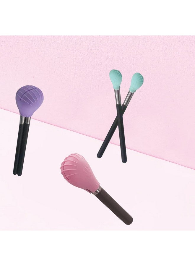 4 Pcs Silicone Makeup Brush Covers Brush Bubbles For Protecting Bristles From Getting Crushed And Keeping Cosmetic Bag Clean (Mint Green)