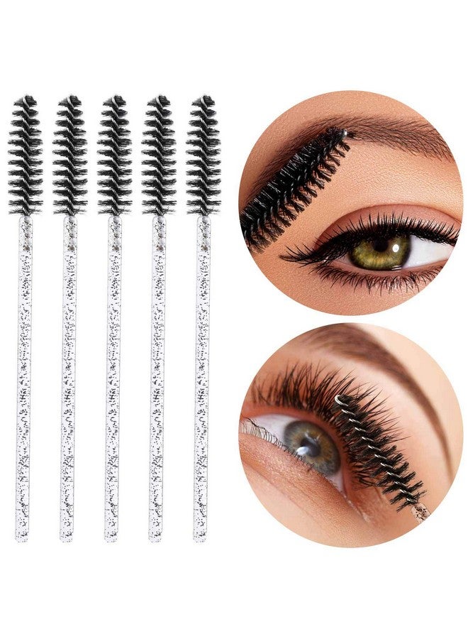 300 Disposable Mascara Wands Eyelash Brush Spoolies For Eye Lash Extension Eyebrow And Makeup Crystal Tbestmax