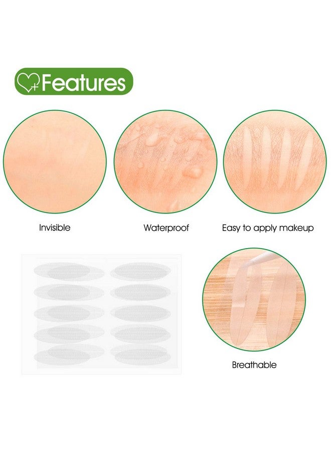 656Pcs328Pairs Natural Invisible Large Onesided Sticky Double Eyelid Lift Strips Eyelid Tape Stickers Instant Eye Lift Without Surgery Perfect For Single Hooded Droopy Uneven Or Monoeyelids