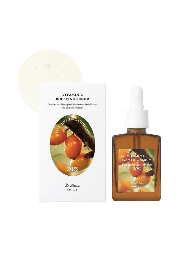 Vitamin C Boosting Serum 20% Vita Boosting Complex 8 Different Hyaluronic Acid Brightening Antiaging Facial Serum For Dark Spots Fine Lines Uneven Skin Tone Korean Skincare