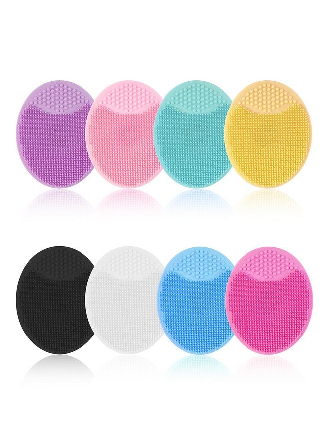 Face Scrubber 8 Pcs Silicone Face Scrubber Exfoliator For Women Face Cleansing Brush Blackhead Acne Pore Pad For Deep Cleaning Skin Care