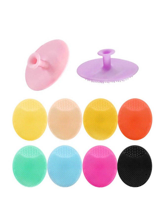 10Pcs Silicone Facial Cleansing Brushsuper Soft Face Scrub Clean Brush Acne Blackheads Removing Handheld Face Scrubberfor Sensitive Delicate Dry Skin