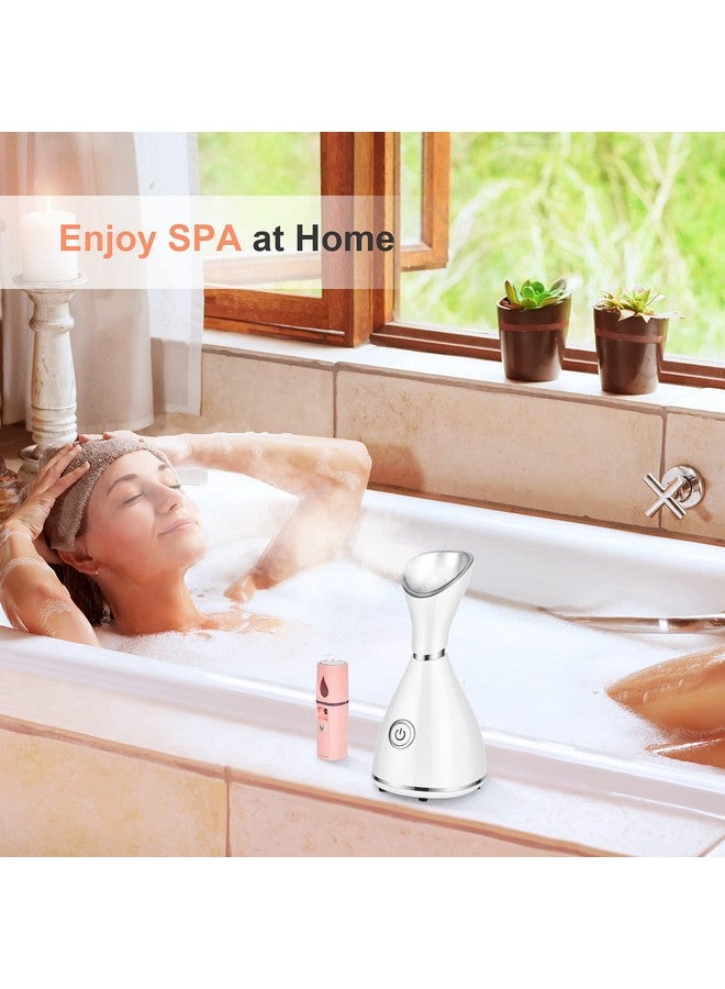 Facial Steamer For Face Face Steamer For Facial Deep Cleaning Face Steamer Nano Mister Set For Sinuses Unclogs Pores Home Spa Skin Care