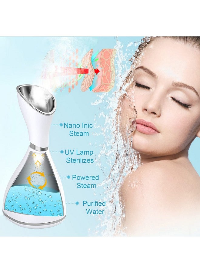 Facial Steamer For Face Face Steamer For Facial Deep Cleaning Face Steamer Nano Mister Set For Sinuses Unclogs Pores Home Spa Skin Care
