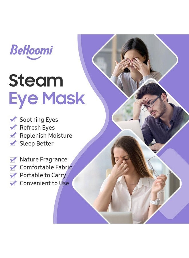 20 Packs Steam Eye Mask Lavender Heated Eye Mask Disposable Warm Compress For Eyes Self Heating Moist Heated Eye Masks Comfortable And Relax Sleep Mask Stocking Stuffers