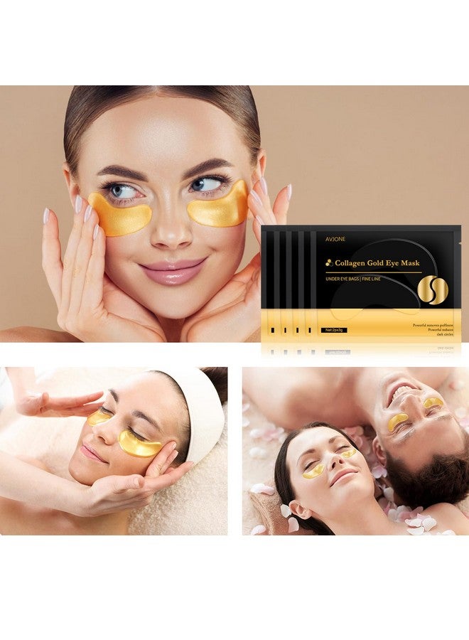24K Gold Eye Mask Puffy Eyes And Dark Circles Treatments Relieve Pressure And Reduce Wrinkles Revitalize And Refresh Your Skin 30 Pairs