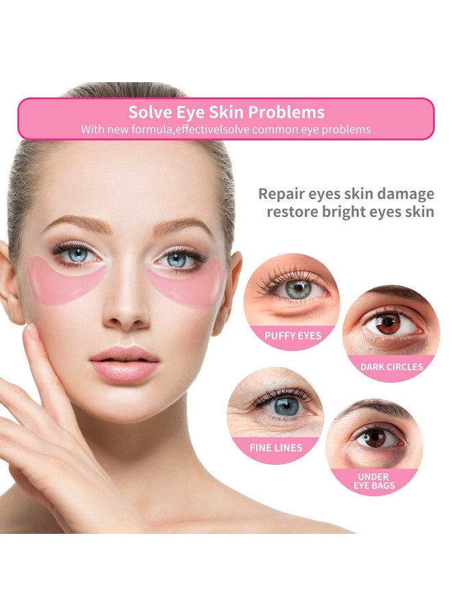 Rose Eye Mask 60 Pcs Under Eye Patcheseye Patches For Puffy Eyeshydrates Improves And Firms The Eye Area Suitable For Both Women And Men.