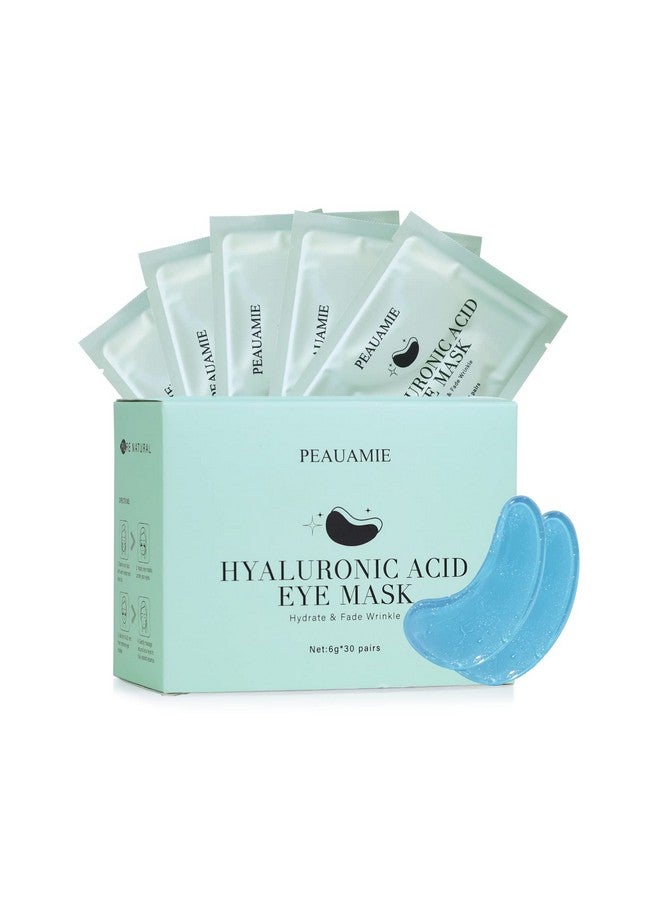 Under Eye Patchs (30 Pairs) Hyaluronic Acid Eye Mask For Dark Circles And Puffiness Wrinkle Eye Bags (Hyaluronic Acid)