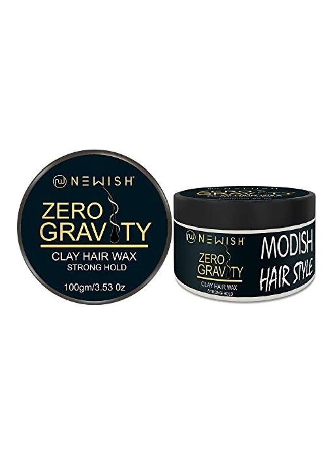 Pack Of 2 Clay Hair Wax Black 200grams